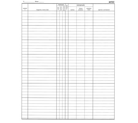 Registro arrivi-partenze - 31 x 24,5 cm - 46 pagine - conf. 2 pezzi - Edipro - E2839 - 8023328283902 - DMwebShop - 2