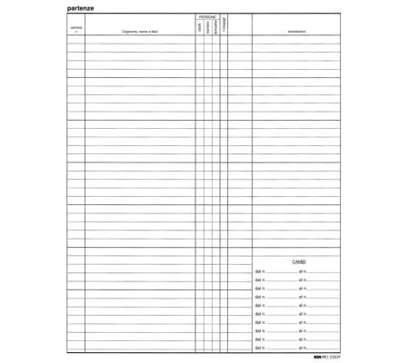 Registro arrivi-partenze - 31 x 24,5 cm - 46 pagine - conf. 2 pezzi - Edipro - E2839 - 8023328283902 - DMwebShop - 3