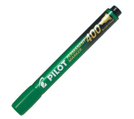 Marcatore permanente Markers 400 - punta a scalpello - 4,5 mm - verde - conf. 12 pezzi - Pilot - 002713 - 4902505511202 - DMwebShop - 1