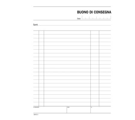 Blocco buoni consegna - 148 x 215 mm - 100 fogli - conf. 5 pezzi - Data Ufficio - DU164420000 - 8008842585275 - DMwebShop - 1
