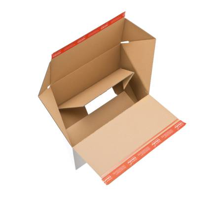 Scatola per spedizione E-Commerce - 30,6 x 18,6 x 12,7 cm - bianco - conf. 20 pezzi - Colompac - CP155.255/20 - 4033657964711 - DMwebShop - 1