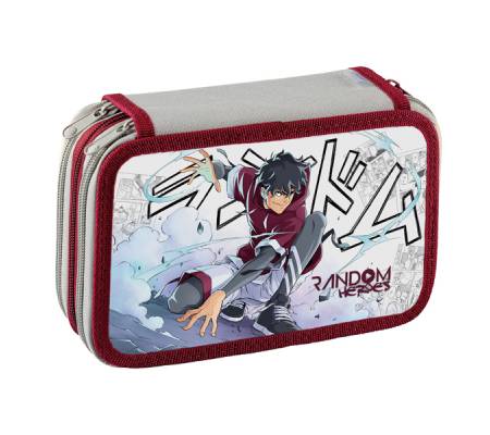 Astuccio 3 Zip Manga - 13 x 20 x 7,5 cm - fantasie assortite - conf. 12 pezzi - Favorit - 400184012 - 8006779051146 - DMwebShop - 6