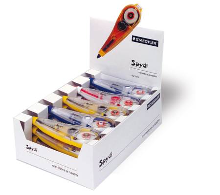 Correttore a nastro Spydi - 4,2 mm x 6,8 mt - conf. 20 pezzi - Staedtler - 94120 - 4007817941003 - DMwebShop - 1