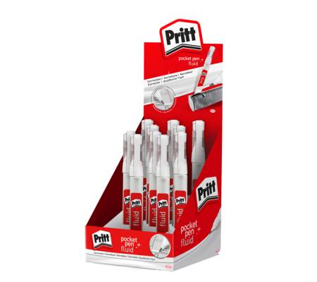 Correttore Pocket Pen - 8 ml - punta metallica - conf. 10 pezzi - Pritt - 2679509 - 40150628 - DMwebShop - 1