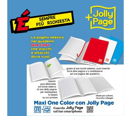 Maxiquaderno One Color - A4 - punto metallico - riga di 1a - 20+1 fogli - 80 gr - conf. 10 pezzi - Blasetti - 1408 - 8007758216754 - DMwebShop - 1