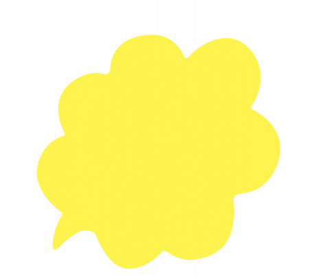 Segnaprezzi Nuvola - 8 x 8,5 cm - giallo - conf. 36 pezzi - Cwr - 05995 - DMwebShop - 1