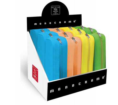 Bustina silicone Soft Touch Monocromo - 80 x 200 x 60 mm - colori assortiti fluo - conf. 12 pezzi - Pigna - 0228048-00 - 8005235152724 - DMwebShop - 1