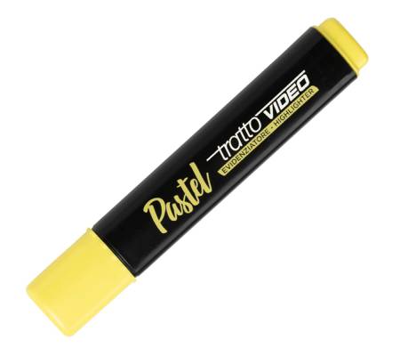Evidenziatore Video pastel - punta a scalpello - da 1 - 5 mm - giallo limone - conf. 12 pezzi - Tratto - 833501 - 8000825025174 - DMwebShop - 2