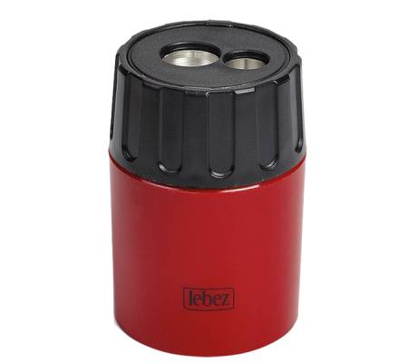 Temperamatite - 2 fori - con contenitore - conf. 10 pezzi - Lebez - 430 - 8007509052617 - DMwebShop - 2