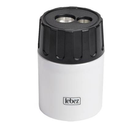Temperamatite - 2 fori - con contenitore - conf. 10 pezzi - Lebez - 430 - 8007509052617 - DMwebShop - 3