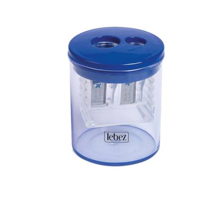 Temperamatite - 2 fori - con contenitore - conf. 12 pezzi - Lebez - 413 - 4007593413107 - DMwebShop - 3