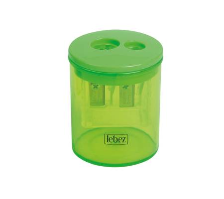Temperamatite - 2 fori - con contenitore - conf. 12 pezzi - Lebez - 413 - 4007593413107 - DMwebShop - 4
