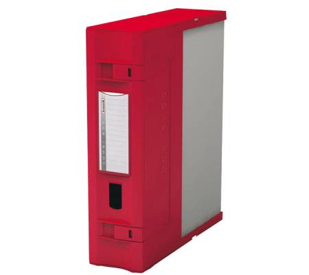 Scatola archivio Combi Box E600 - dorso 9 cm - 29,8 x 36,2 cm - rosso - Fellowes - E600RO - 8015687021981 - DMwebShop - 1
