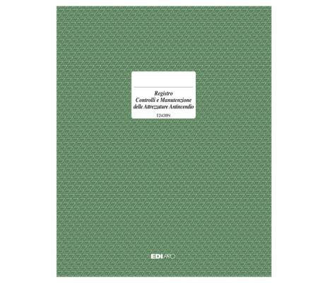 Registro prevenzione incendi - 48 pagine - 31 x 24 cm - conf. 5 pezzi - Edipro - E2438N - 8023328243814 - DMwebShop