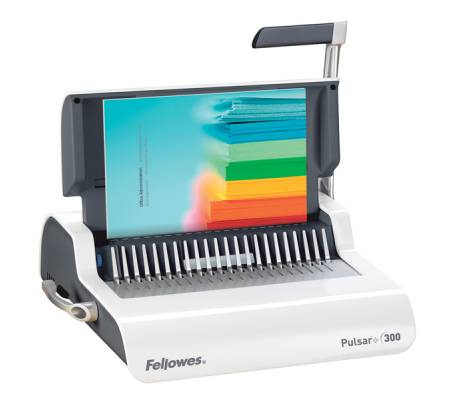 Rilegatrice Pulsar+ 300 - manuale - a dorso plastico - Fellowes - 5627601 - 50043859651240 - DMwebShop - 3