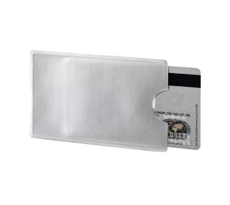 Tasca porta carte di credito RFID Secure - PPL - 5,4 x 8,7 cm - trasparente-argento - conf. 3 pezzi - Durable - 8903-19 - 4005546984605 - DMwebShop - 2
