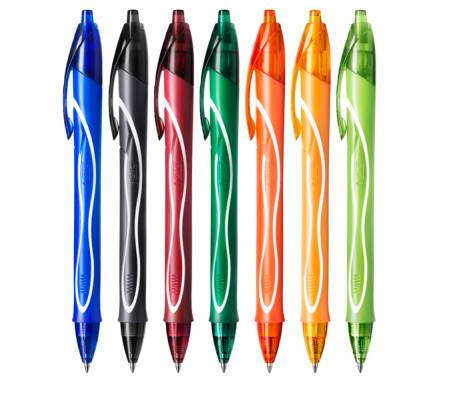 Penna gel scatto Geolocity Quick Dry - punta 0,7 mm - 10 colori assortiti - conf. 30 pezzi - Bic - 999460 - 3086123632943 - DMwebShop - 1