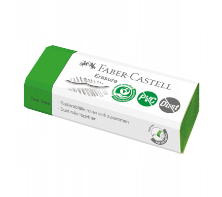Gomma Erasure - verde - conf. 20 pezzi - Faber Castell - 187250 - DMwebShop - 1