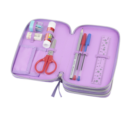 Astuccio 3 zip Unicorn Edition - Faber Castell - 573040 - DMwebShop - 2