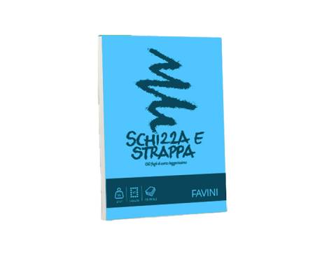 Blocco Schizza e Strappa - A6 - 105 x 148 mm - 50 gr - 150 fogli - conf. 5 pezzi - Favini - A200706 - 32635A - DMwebShop - 1