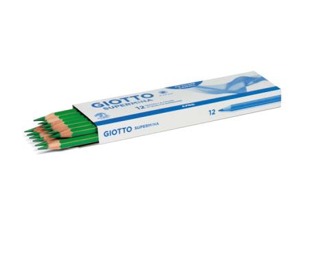 Pastello Supermina - mina 3,8 mm - verde 18 - conf. 12 pezzi - Giotto - 23901800 - 36246A - DMwebShop - 1
