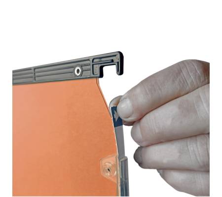 Cartella sospesa Cartesio Plus - armadio - interasse 33 cm - fondo V - 32,6 x 28 cm - arancio - conf. 25 pezzi - Bertesi - 314M LINK-A2 - 48904A - DMwebShop - 4