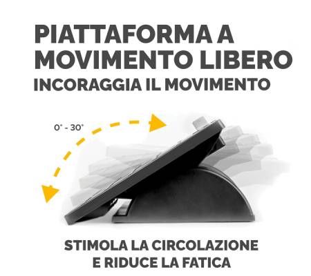 Poggiapiedi regolabile - con sistema antibatterico Microban - Fellowes - 8035001 - 43859487219 - DMwebShop - 3