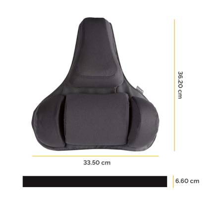 Supporto lombare ergonomico - 38 x 37 x 5 cm - nero - Fellowes - 8041801 - 43859685714 - DMwebShop - 1