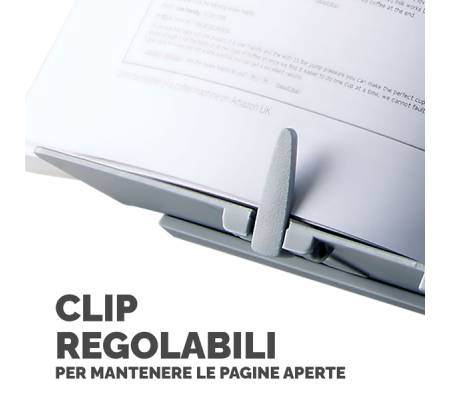 Leggio Booklift - formati A4-A3 - silver - Fellowes - 21140 - 77511211409 - DMwebShop - 3