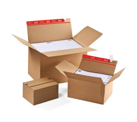 Scatola automontante CP 141 - formato A5+ - 22,9 x 16,4 cm - altezza variabile da 5 a 11,5 cm - conf. 10 pezzi - Colompac - CP 141.101.010 - 4033657061014 - DMwebShop - 1
