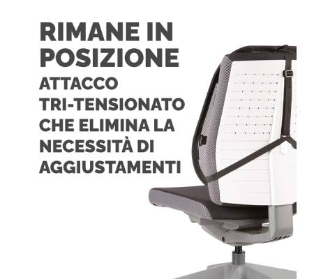 Supporto schiena Office Suites - 50 x 45 x 20 cm - in tessuto a rete - nero - Fellowes - 9191301 - 43859600434 - DMwebShop - 2