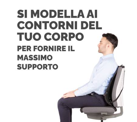 Supporto schiena Office Suites - 50 x 45 x 20 cm - in tessuto a rete - nero - Fellowes - 9191301 - 43859600434 - DMwebShop - 4