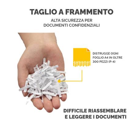 Distruggidocumenti 60CS - a frammenti - 22 lt - Fellowes - 4606101 - 43859642854 - DMwebShop - 3