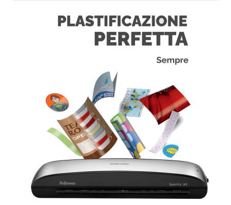 Plastificatrice Spectra - A3 - a caldo - Fellowes - 5738301 - 43859680306 - DMwebShop - 3