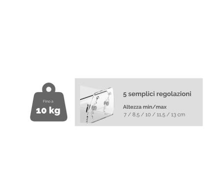Supporto monitor regolabile Clarity - 35 x 25,6 x 7-13 cm - Fellowes - 9731101 - 43859752706 - DMwebShop - 2