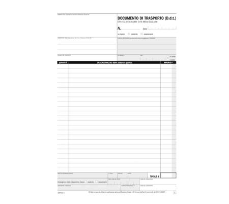 Blocco DDT - 50-50 copie autoricopianti - 29,7 x 21,5 cm - Data Ufficio - DU1687CD200 - 8008842585435 - DMwebShop - 1