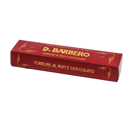 Torrone Rum e Cioccolato - in astuccio - 270 gr - D. Barbero - 3011G - DMwebShop - 1
