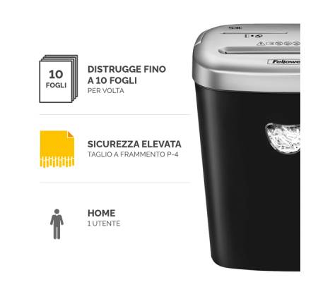 Distruggidocumenti 53C - a frammenti - Fellowes - 4653101 - 43859646906 - DMwebShop - 1