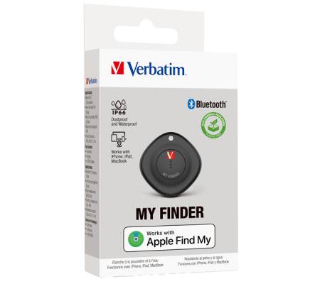 My Finder Nero Bluetooth Tracker-Confezione singola _Verbatim - 32130 - 23942321309 - DMwebShop - 1