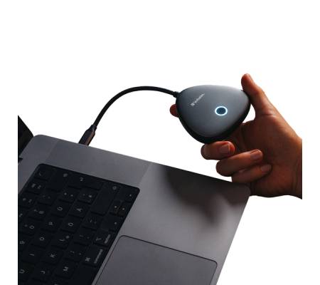 Share My Screen 4K USB-C Wireless Display Adapter con Hub WDA-02 - Verbatim - 32147 - 23942321477 - DMwebShop - 1