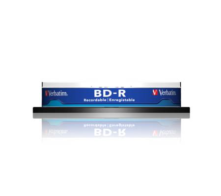 Scatola 10 DVD Blu Ray BD-R SL - Jewel Case - Bianco-Blu - 25 Gb - Verbatim - 43742 - 23942437420 - DMwebShop - 1