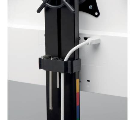 Braccio salvaspazio per monitor doppio SmartFit - nero - Kensington - K55513WW - 85896555131 - DMwebShop - 3