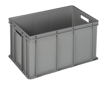 Cassa industriale Europa - 60 x 40 x 32 cm - 64 lt - PP - grigio - Mobil Plastic - Mobilplastic - 4432-GRI - 8004331443224 - DMwebShop