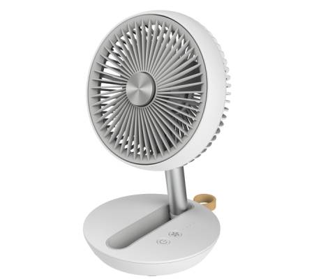 Ventilatore da tavolo Air Studio - ricaricabile - Ø 17 cm - grigio-bianco - Cfg - EV122 - 8016818121433 - DMwebShop