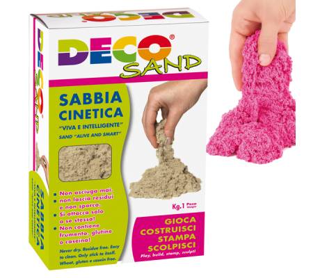 Sabbia cinetica Sand - 1 kg - fucsia - Deco - 10849-3 - 10849/3 - 8004957130393 - DMwebShop