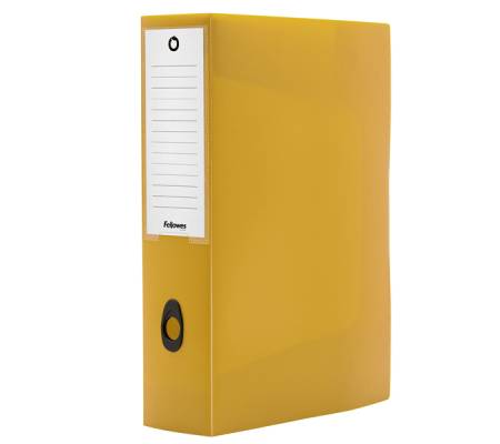 Scatola progetto Plus HOLOS - 25 x 35 cm - dorso 8 cm - giallo sabbia - Fellowes - 100102110 - 43859802241 - DMwebShop