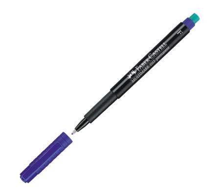 Pennarello Multimark universale permanente con gomma - punta fine 0,6 mm - astuccio 4 colori - Faber Castell - 151304 - 4005401513049 - DMwebShop - 3