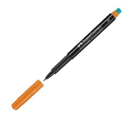 Pennarello Multimark universale permanente con gomma - punta superfine 0,4 mm - astuccio 8 colori - Faber Castell - 152309 - 4005401523093 - DMwebShop - 6