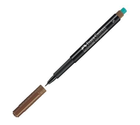 Pennarello Multimark universale permanente con gomma - punta superfine 0,4 mm - astuccio 8 colori - Faber Castell - 152309 - 4005401523093 - DMwebShop - 8