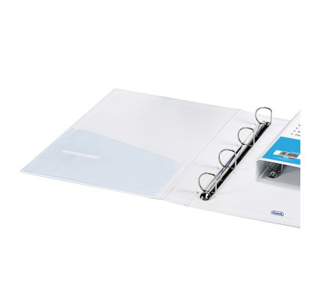 Raccoglitore personalizzabile Europa - 4 anelli a D - Ø 30 mm - dorso 4 cm - f.to utile 22 x 30 cm - bianco - Favorit - 100460463 - DMwebShop - 1